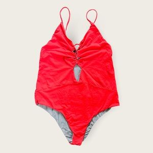 Acacia swimwear red one piece